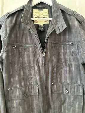 Men’s medium American Rag plaid jacket